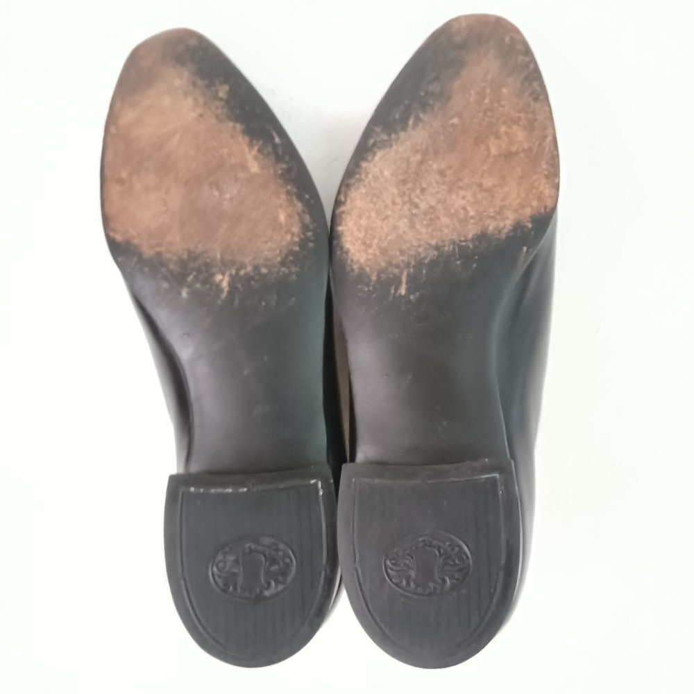 🖤 Vintage FREEMAN Bootmaker Guild Black Leather Slip on Loafers Size 7.5 D 🖤 - Picture 12 of 12